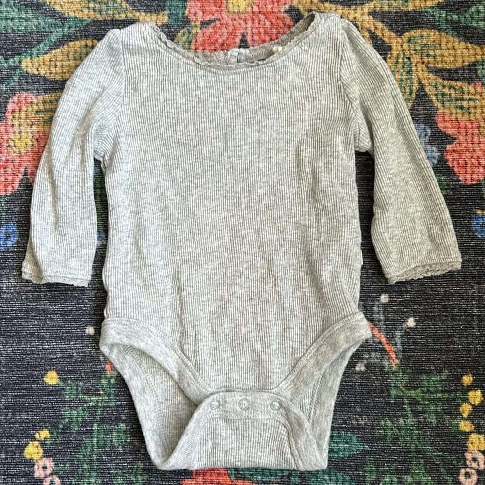 Gap Lace Trim Onesie Bundle, Size 0-3 Months